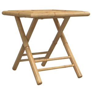 vidaXL Tavolo da Giardino Pieghevole 45x45x45 cm Bamb&ugrave;