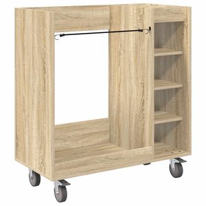 vidaXL Armadio per Golf con ruota Rovere Sonoma 90 x 45 x 98 cm
