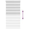 vidaXL Tenda a Rullo Zebra Larghezza Tessuto 65,9 cm Poliestere