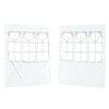 vidaXL Parete per tenda da festa 2 pz 200 x 195 cm Bianco PE e Acciaio