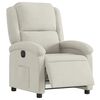 vidaXL Poltrona Elettrica Reclinabile Crema in Velluto