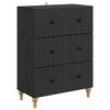 vidaXL Mobile con Cassetti Nero 66 x 34,5 x 90 cm Legno ingegnerizzato