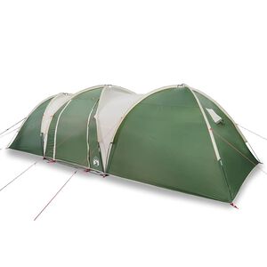 vidaXL Tenda da Campeggio a Cupola per 8 Persone Verde Impermeabile