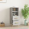 vidaXL Credenza Grigio Cemento 34,5x34x90 cm in Legno Multistrato