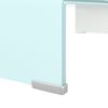 vidaXL Supporto TV / Rialzo Monitor in Vetro Verde 60x25x11 cm