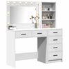 vidaXL Tavolo da Trucco Bianco 78.5 x 41 x 135 cm Legno multistrato