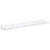 vidaXL Scaffale da parete 2 pcs Marmo Bianco 60 x 9 x 3 cm