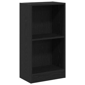 vidaXL Libreria Rovere Nero 40x24x76 cm in Legno Multistrato