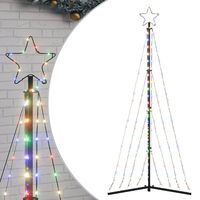 vidaXL Illuminazione per Albero di Natale 339 LED Colorato 180 cm