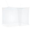 vidaXL Zanzariera per letto 156 maglia 3 pcs Bianco Poliestere