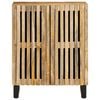 vidaXL Credenza 60x34x75 cm in Legno Massello di Mango Grezzo