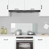 vidaXL Paraschizzi per Cucina Trasparente 100x40 cm in Vetro Temperato
