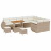 vidaXL Set Divano da Giardino 12 pz Beige polyrattan