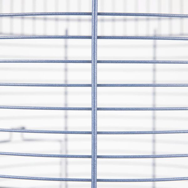 FLAMINGO Gabbia per Parrocchetti Sanna 2 35x35x67 cm Blu Metallizzato