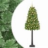 vidaXL Albero di Natale artificiale con rami snodati e palline 120 cm