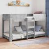 vidaXL Letto a Castello per Bambini Grigio cemento 100 x 190 cm