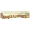 vidaXL Set di divani da esterno 8 pcs Bianco e Crema
