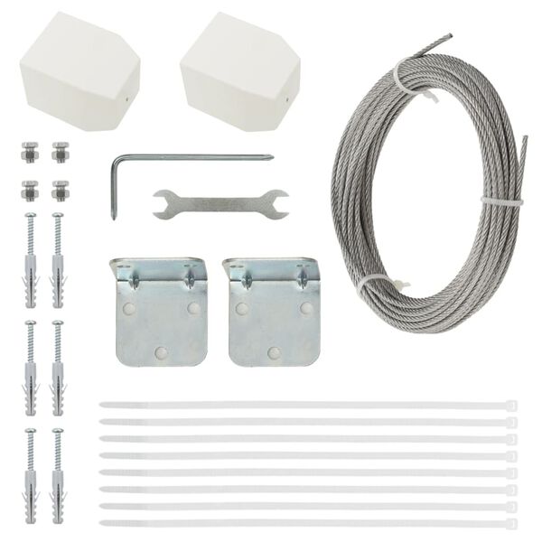 vidaXL Paravento per Balcone Rosso 140x240 cm in Tessuto Oxford