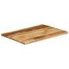 vidaXL Piano Tavolo Bordi Vivi 90x60x2,5cm Legno Massello Mango Grezzo