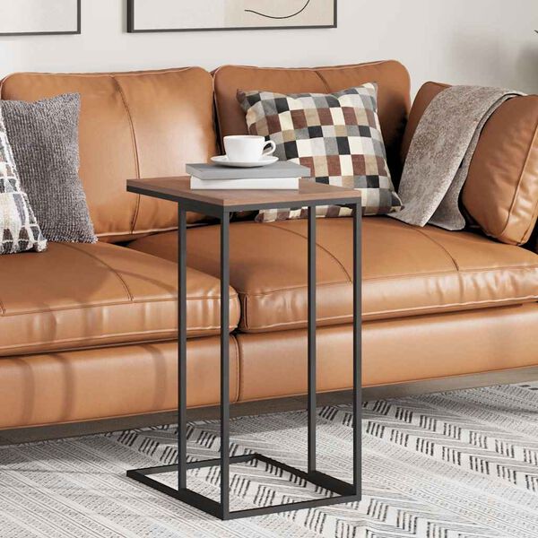 vidaXL Tavolino da Salotto Nero 40x30x59 cm in Legno Multistrato