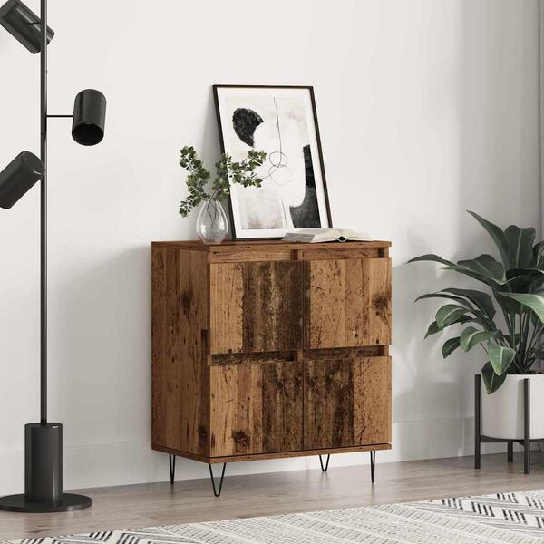 vidaXL Credenza Legno vecchio 60 x 35 x 70 cm