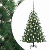 vidaXL Albero di Natale artificiale con palline 150 cm 150 LED