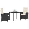 vidaXL Set da Pranzo per Giardino 5 pcs Grigio chiaro polyrattan