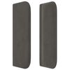 vidaXL Testiera ad Orecchio Grigio Scuro 203x16x78/88 cm in Velluto
