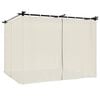 vidaXL Gazebo con Tende Crema 3x3 m in Acciaio