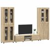 vidaXL Set mobile TV con cassetto Rovere Sonoma Legno multistrato
