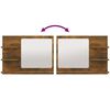 vidaXL Specchio da Bagno Rovere Fumo 60x10,5x45cm in Legno Multistrato