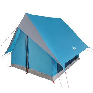 vidaXL Tenda Familiare con tetto Blu e Grigio 315 x 286 x 200 cm
