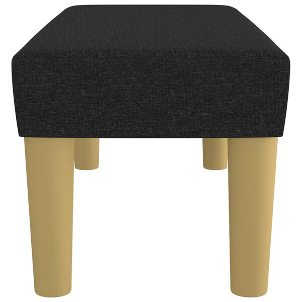 vidaXL Panca Nera 70x30x30 cm in Tessuto