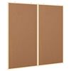 vidaXL Bacheca degli Annunci Marrone 80 x 80 x 1.4 cm