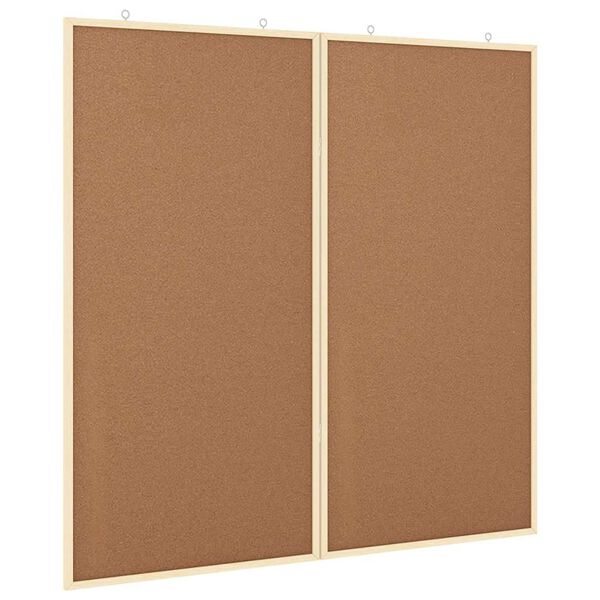 vidaXL Bacheca degli Annunci Marrone 80 x 80 x 1.4 cm