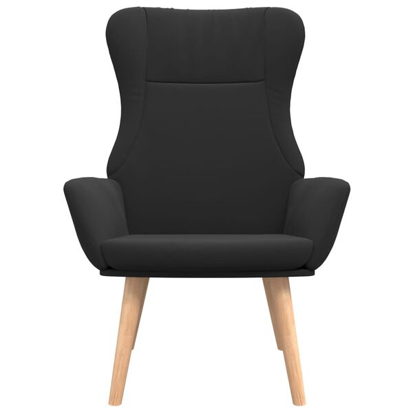 vidaXL Sedia Relax Nera in Tessuto