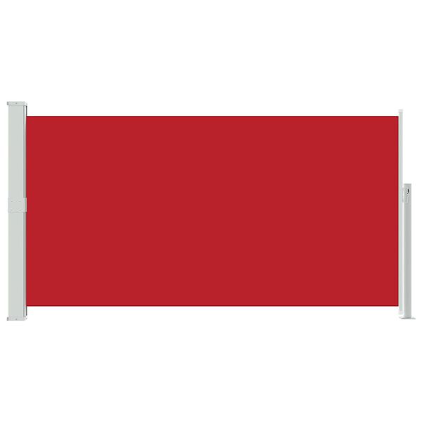 vidaXL Tenda Laterale Retrattile per Patio 170x300 cm Rosso
