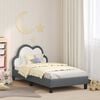 vidaXL Struttura letto bambini con testata Grigio chiaro 80 x 160 cm