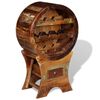 vidaXL Portavini da 10 Bottiglie in Legno Massello di Recupero