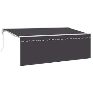 vidaXL Tenda retrattile Antracite 350 x 200 cm Poliestere e Alluminio