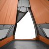 vidaXL Tenda da Campeggio Tipi 7 Persone Arancione Impermeabile