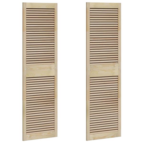 vidaXL Porta per Armadio con porta 2 pcs Naturale 170 x 2,1 x 49,5 cm