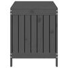 vidaXL Contenitore da Giardino Grigio 115x49x60 cm Legno Massello Pino