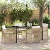 vidaXL Set da Pranzo per Giardino 5 pcs Beige