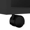 vidaXL Mobiletto con Ruote Nero 60x53x72 cm in Legno Multistrato