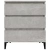 vidaXL Credenza Grigio Cemento 60x35x70 cm in Legno Multistrato
