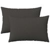 vidaXL Federa 2 pcs HEERLEN Grigio Scuro 30 x 50 cm