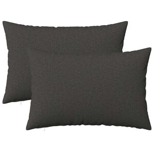 vidaXL Federa 2 pcs HEERLEN Grigio Scuro 30 x 50 cm