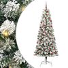 vidaXL Albero di Natale Artificiale con Rami Pieghevoli 210 cm