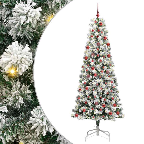 vidaXL Albero di Natale Artificiale con Rami Pieghevoli 210 cm